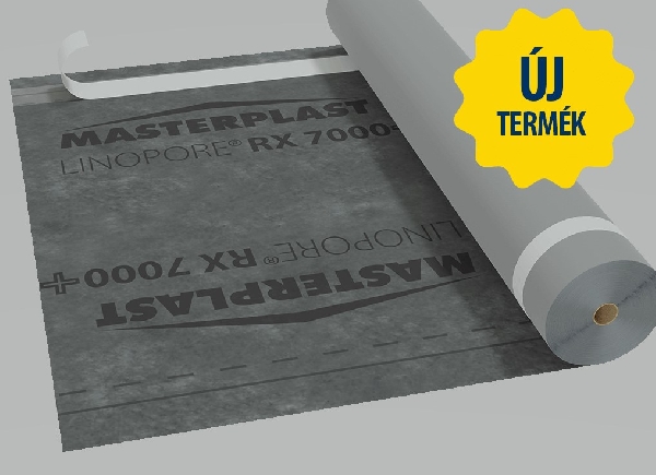 Masterplast Linepore RX 7000, páraáteresztő fólia + ragasztó szalag